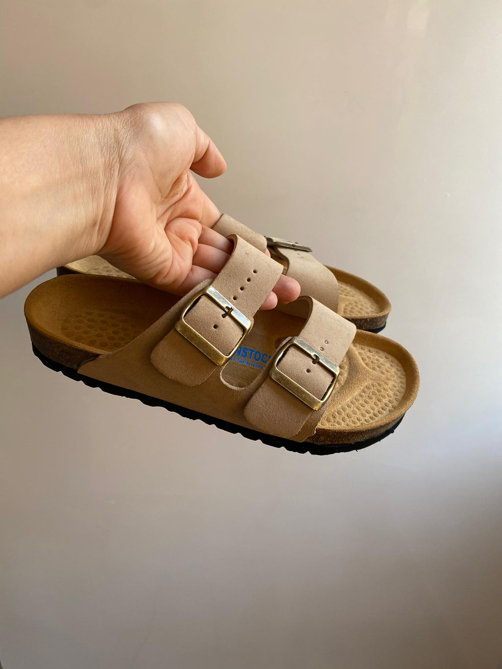 Sandale Oristep beige en daim